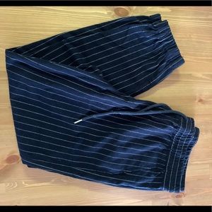 *9 OBO* PINSTRIPED JOGGERS